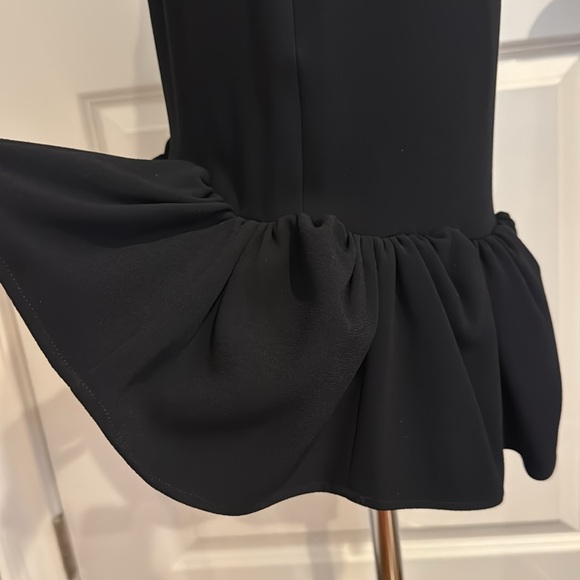 Balenciaga Black Mini Cocktail Skirt with Ruffles - Picture 9 of 13